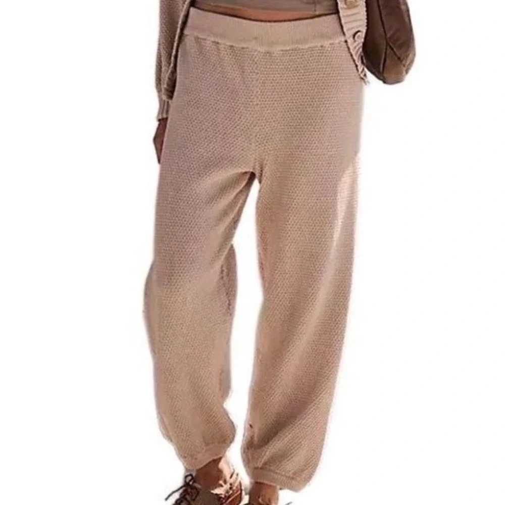Free People Beach Hailee Pink Cotton Pants Size Medium